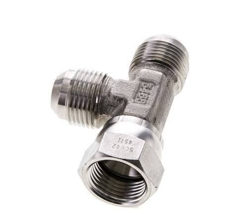 JIC Tee Fitting UN 1-1/16''-12 Femelle x Mâle Acier inoxydable 350bar (4917.5psi)