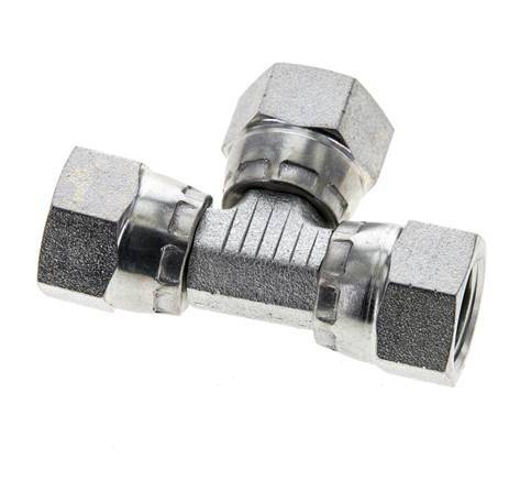 JIC Tee Fitting UNF 1/2''-20 Femelle Acier 275bar (3863.75psi)