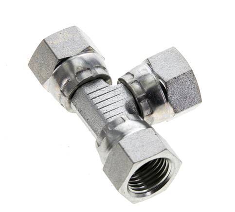 JIC Tee Fitting UNF 1/2''-20 Femelle Acier 275bar (3863.75psi)