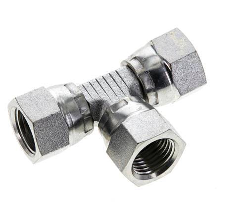 JIC Tee Fitting UNF 1/2''-20 Femelle Acier 275bar (3863.75psi)