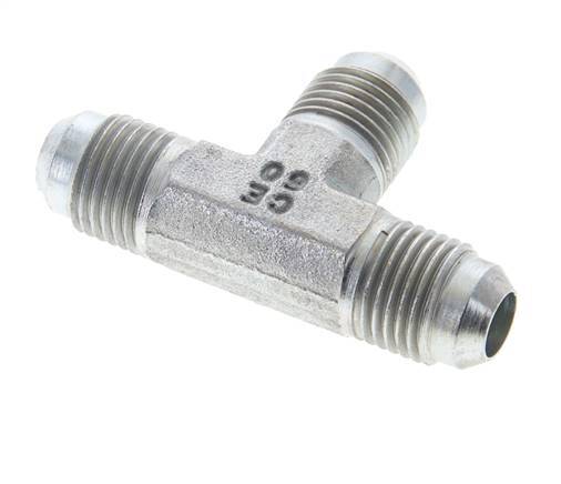 JIC Tee Fitting UNF 9/16''-18 Male Steel 275bar (3863.75psi)
