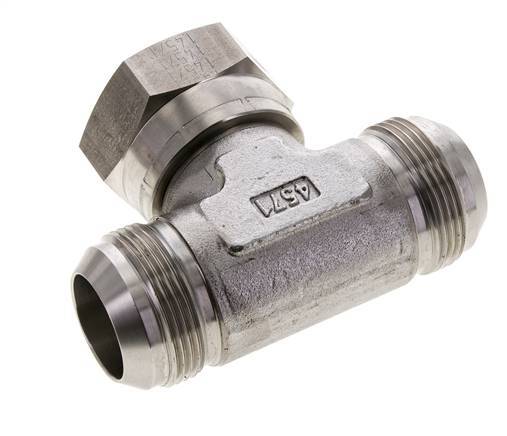 JIC Tee Fitting UN 1-5/8''-12 Male x Female Acier inoxydable 210bar (2950.5psi)