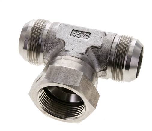 JIC Tee Fitting UN 1-5/8''-12 Male x Female Acier inoxydable 210bar (2950.5psi)