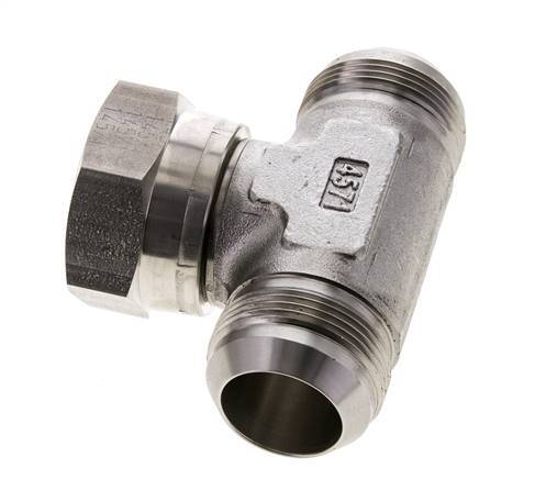 JIC Tee Fitting UN 1-5/8''-12 Male x Female Acier inoxydable 210bar (2950.5psi)