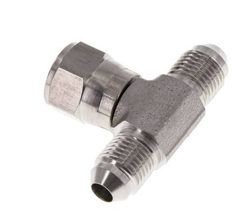 JIC Tee Fitting UNF 1/2''-20 Male x Female Acier inoxydable 350bar (4917.5psi)