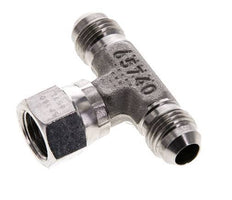 JIC Tee Fitting UNF 9/16''-18 Male x Female Acier inoxydable 350bar (4917.5psi)