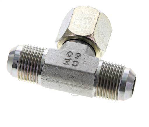 Raccord en T JIC UNF 7/8''-14 Mâle x Femelle Acier 350bar (4917.5psi)