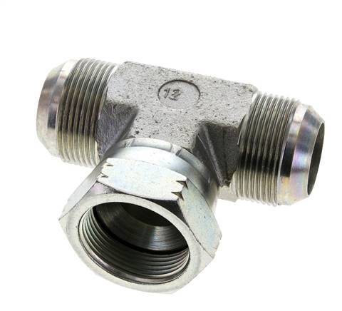 Raccord en T JIC UN 1-5/8''-12 Mâle x Femelle Acier 210bar (2950.5psi)