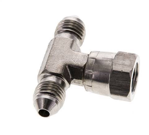 JIC Tee Fitting UNF 7/16''-20 Male x Female Acier inoxydable 350bar (4917.5psi)