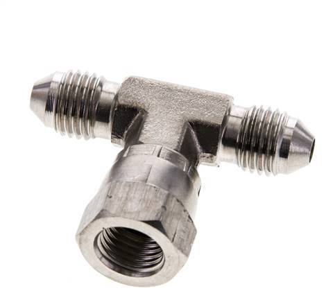JIC Tee Fitting UNF 7/16''-20 Male x Female Acier inoxydable 350bar (4917.5psi)