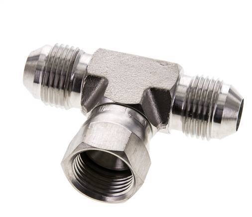 JIC Tee Fitting UNF 3/4''-16 Male x Female Acier inoxydable 350bar (4917.5psi)