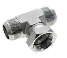JIC Tee Fitting UN 1-7/8''-12 Male x Female Steel 170bar (2388.5psi)