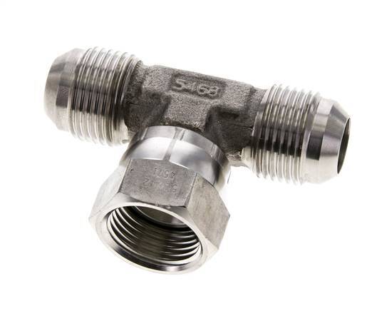 JIC Tee Fitting UN 1-1/16''-12 Male x Female Acier inoxydable 350bar (4917.5psi)