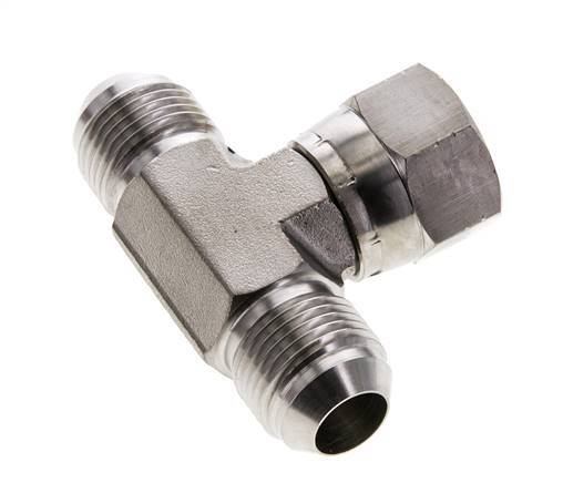 JIC Tee Fitting UNF 7/8''-14 Male x Female Acier inoxydable 350bar (4917.5psi)