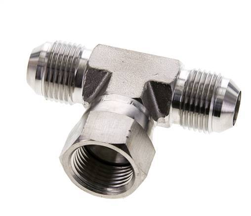 JIC Tee Fitting UNF 7/8''-14 Male x Female Acier inoxydable 350bar (4917.5psi)