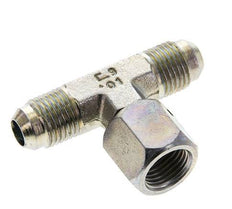 JIC Tee Fitting UNF 9/16''-18 Male x Female Steel 350bar (4917.5psi)