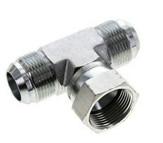 JIC Tee Fitting UN 1-5/16''-12 Male x Female Steel 250bar (3512.5psi)