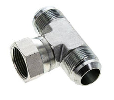 JIC Tee Fitting UN 1-5/16''-12 Male x Female Steel 250bar (3512.5psi)