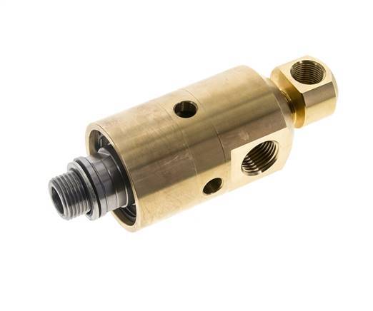 2-Way Rotary Joint G3/8'' - G1/2'' Male Right Hand x Female Brass 50bar (702.5psi)