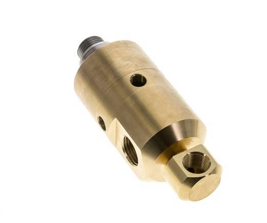 2-Way Rotary Joint G3/8'' - G1/2'' Male Right Hand x Female Brass 50bar (702.5psi)