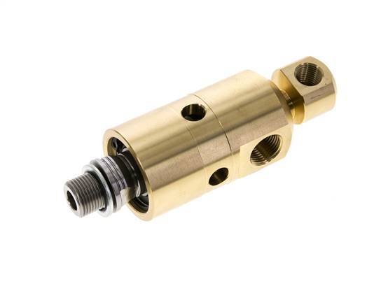2-Way Rotary Joint G1/4'' - G3/8'' Male Right Hand x Female Brass 50bar (702.5psi)