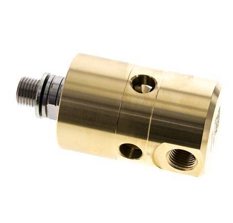 Rotary Joint G1/4'' Female x G1/4'' Male Left Hand Brass 50bar (702.5psi) Abrasive Media