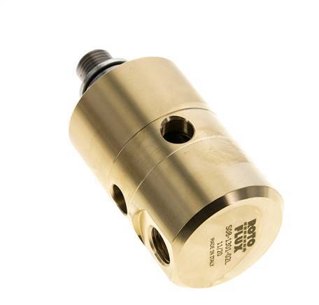 Joint rotatif G1/4'' femelle x G1/4'' mâle gauche Laiton 50bar (702.5psi) Produits abrasifs