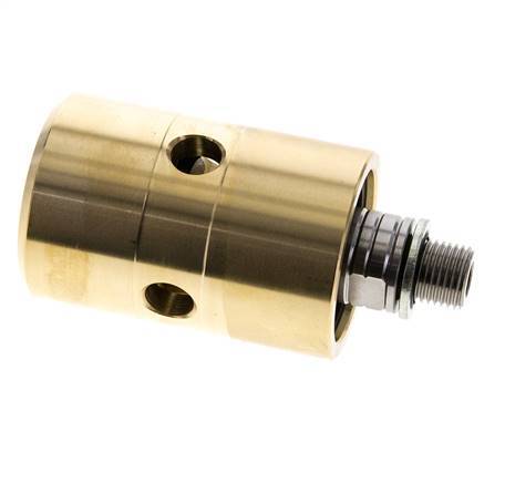 Joint rotatif G1/4'' femelle x G1/4'' mâle gauche Laiton 50bar (702.5psi) Produits abrasifs