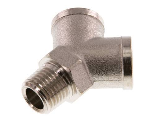 Y Fitting R1/4'' Male x G1/4'' Female nickel-plated 16bar (224.8psi) [2 Pieces]