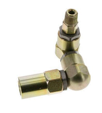 Joint tournant 3/8'' NPT Mâle x Rp1/2'' Femelle Forme en Z Acier PTFE 350bar (4917.5psi)