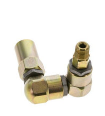 Joint tournant 3/8'' NPT mâle x 1/2'' NPT femelle Forme en Z Acier PTFE 350bar (4917.5psi)