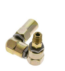 Joint tournant 3/8'' NPT mâle x 1/2'' NPT femelle Forme en Z Acier PTFE 350bar (4917.5psi)
