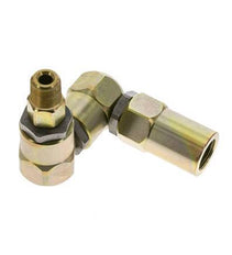 Joint tournant 3/8'' NPT mâle x 1/2'' NPT femelle Forme en Z Acier PTFE 350bar (4917.5psi)