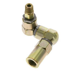 Joint tournant 3/8'' NPT mâle x 1/2'' NPT femelle Forme en Z Acier PTFE 350bar (4917.5psi)