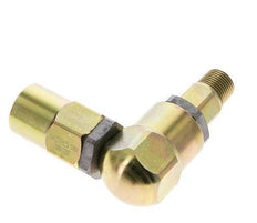 Joint tournant 3/8'' mâle R x femelle Rp en forme de L Acier NBR 350bar (4917.5psi)