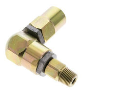 Joint tournant 3/8'' mâle R x femelle Rp en forme de L Acier NBR 350bar (4917.5psi)