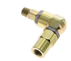 Joint tournant 3/8'' mâle R x femelle Rp en forme de L Acier NBR 350bar (4917.5psi)