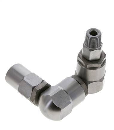 Joint tournant 3/8'' mâle R x femelle Rp forme Z Acier NBR 350bar (4917.5psi)