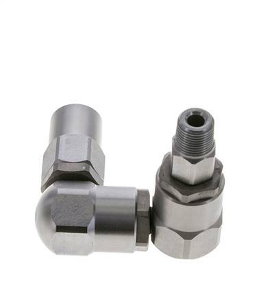 Swivel Joint 3/8'' Male R x Female Rp Z-shape Steel NBR 350bar (4917.5psi)