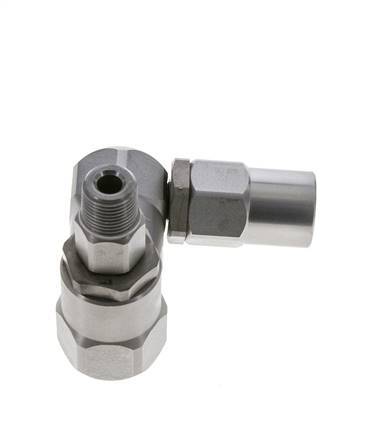 Joint tournant 3/8'' mâle R x femelle Rp forme Z Acier NBR 350bar (4917.5psi)