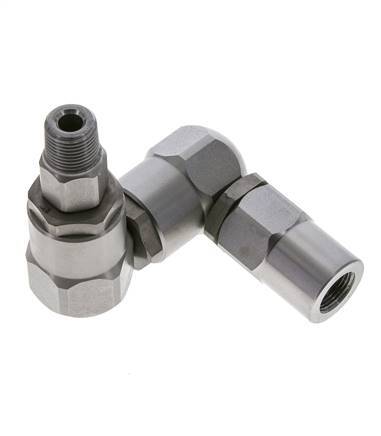 Joint tournant 3/8'' mâle R x femelle Rp forme Z Acier NBR 350bar (4917.5psi)