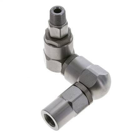 Joint tournant 3/8'' mâle R x femelle Rp forme Z Acier NBR 350bar (4917.5psi)