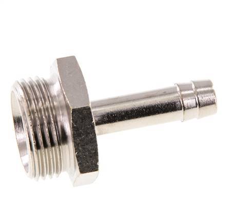 G 3/4'' Male x 9mm Nickel plated Brass Hose barb 16 Bar [2 Pieces]