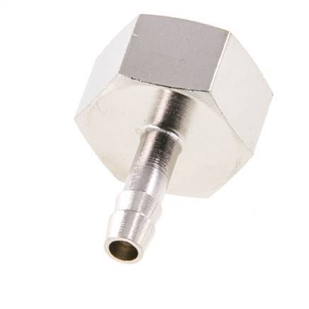 G 1/2'' x 6mm Nickel plated Brass Hose barb 16 Bar [2 Pieces]