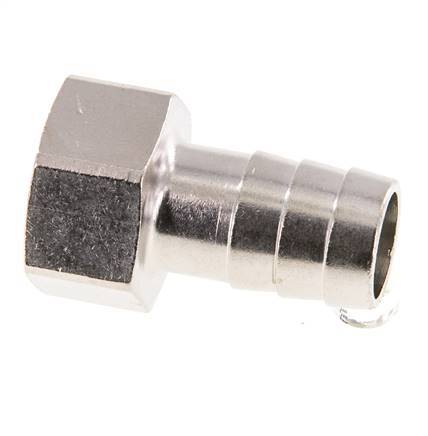 G 3/4'' x 19mm Barbe de tuyau en laiton nickelé 16 Bar