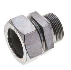G 1 1/4'' Male x 42L Zinc plated Steel Straight Cutting Ring with FKM Seal 160 Bar DIN 2353