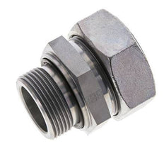 G 1 1/4'' mâle x 42L Anneau de coupe droit en acier zingué avec joint FKM 160 Bar DIN 2353