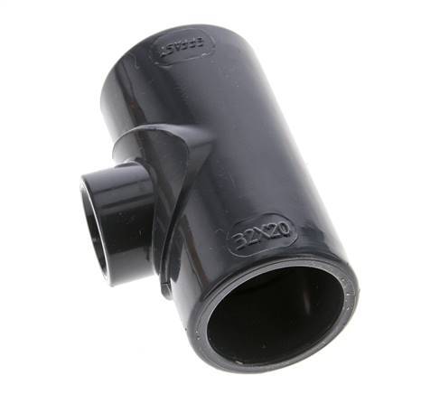 PVC Reducing Tee Fitting Socket 32 to 20mm [2 Pieces]