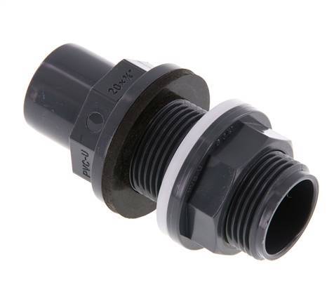 PVC Bulkhead Fitting Socket 20x25mm