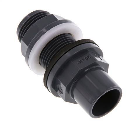 PVC Bulkhead Fitting Socket 20x25mm
